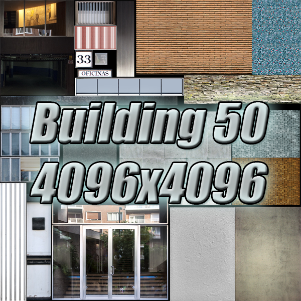 Building Collection 41-50 Low-poly 3D model_140