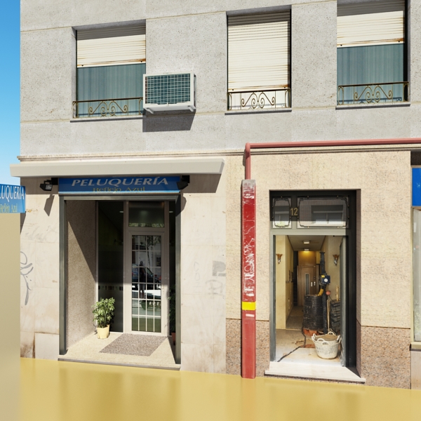 Building Collection 41-50 Low-poly 3D model_50