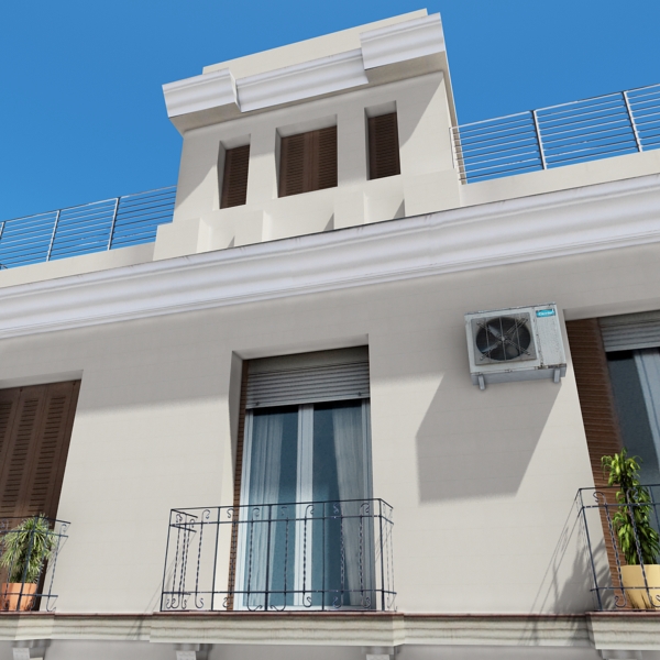 Building Collection 41-50 Low-poly 3D model_91