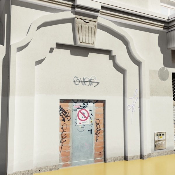 Building Collection 41-50 Low-poly 3D model_23