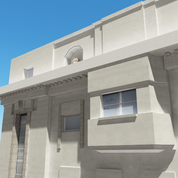 Building Collection 41-50 Low-poly 3D model_26
