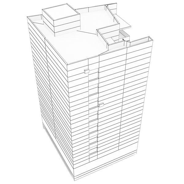 Building Collection 41-50 Low-poly 3D model_136