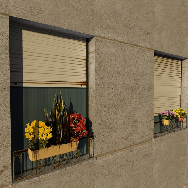 Building Collection 41-50 Low-poly 3D model_52