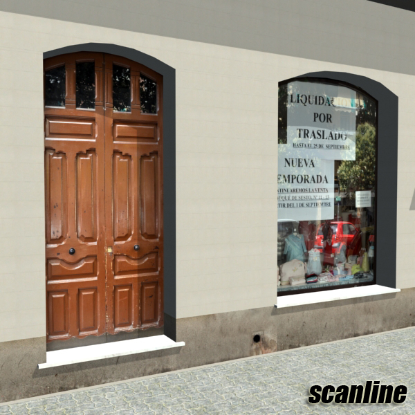 Building Collection 41-50 Low-poly 3D model_93