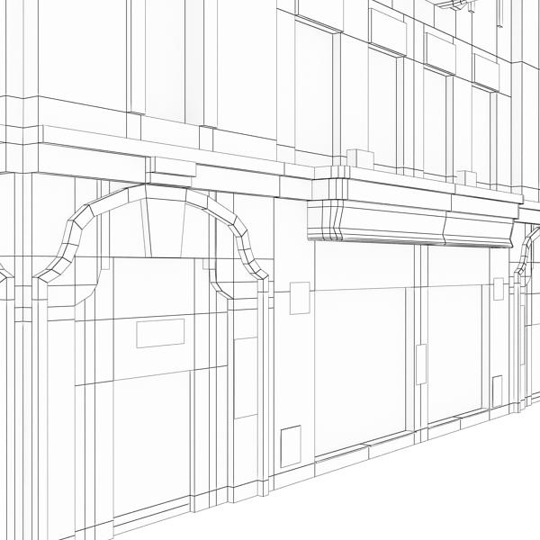 Building Collection 41-50 Low-poly 3D model_31