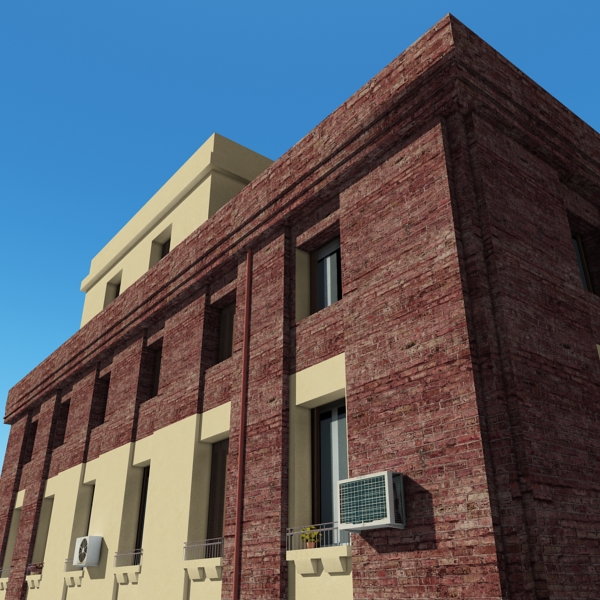 Building Collection 41-50 Low-poly 3D model_77