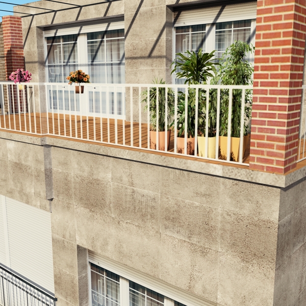 Building Collection 41-50 Low-poly 3D model_106