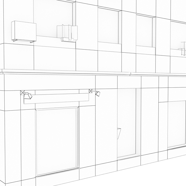 Building Collection 41-50 Low-poly 3D model_44