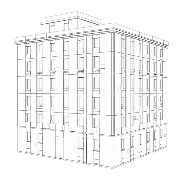 Building Collection 41-50 Low-poly 3D model_81