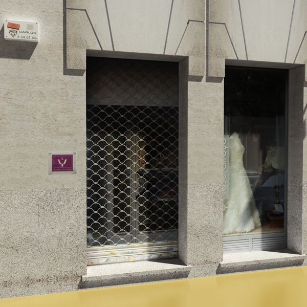 Building Collection 41-50 Low-poly 3D model_10