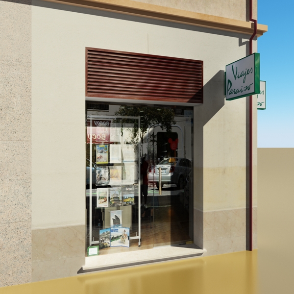 Building Collection 41-50 Low-poly 3D model_36