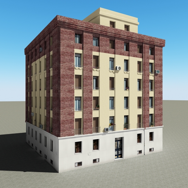 Building Collection 41-50 Low-poly 3D model_72