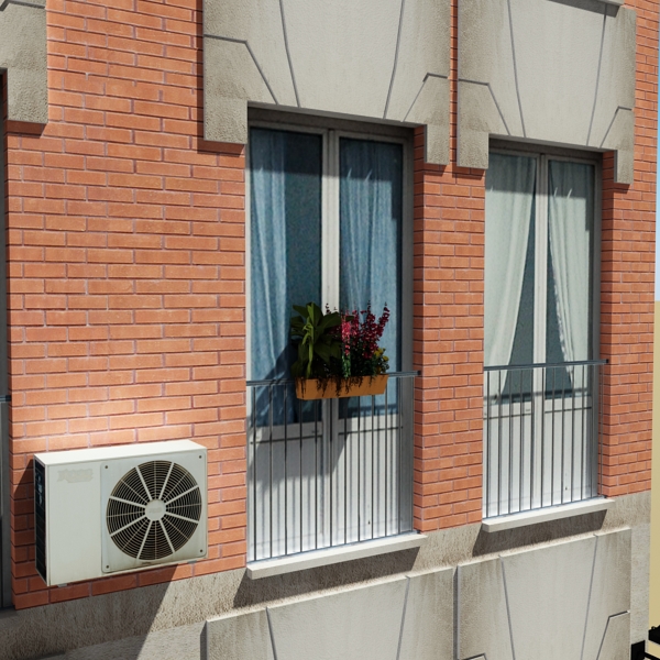 Building Collection 41-50 Low-poly 3D model_11