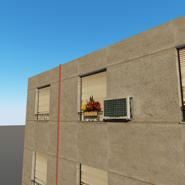 Building Collection 41-50 Low-poly 3D model_53