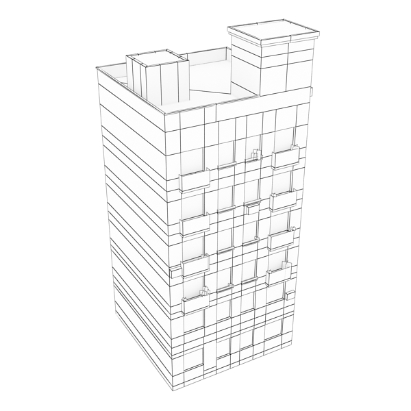 Building Collection 41-50 Low-poly 3D model_69