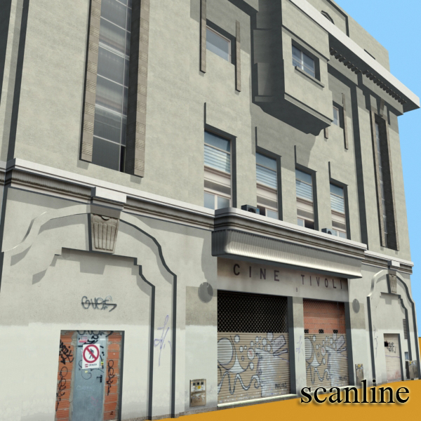 Building Collection 41-50 Low-poly 3D model_28