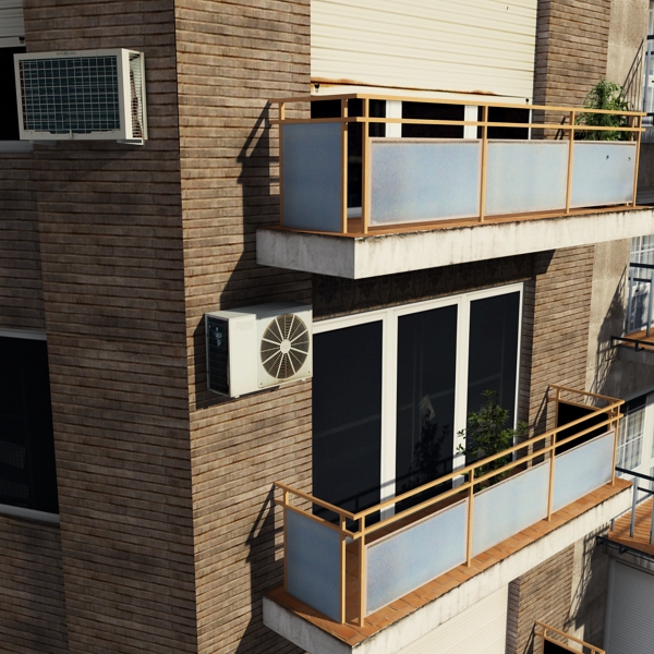 Building Collection 41-50 Low-poly 3D model_102