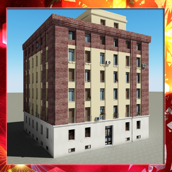 Building Collection 41-50 Low-poly 3D model_71