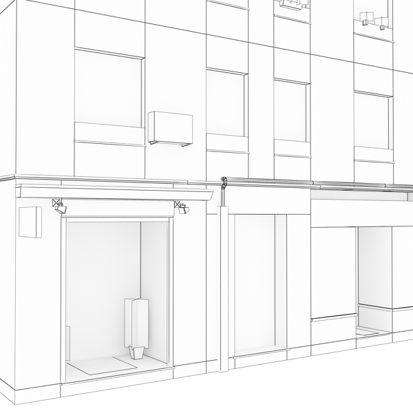 Building Collection 41-50 Low-poly 3D model_57