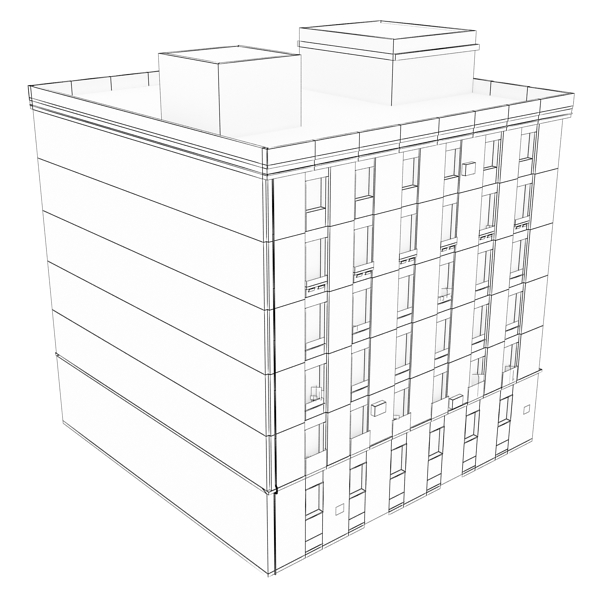 Building Collection 41-50 Low-poly 3D model_82