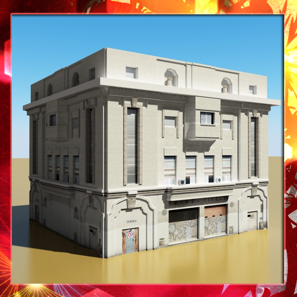 Building Collection 41-50 Low-poly 3D model_19