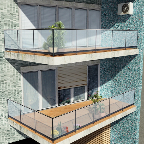 Building Collection 41-50 Low-poly 3D model_131