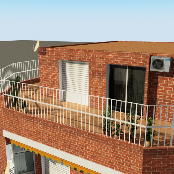 Building Collection 41-50 Low-poly 3D model_117