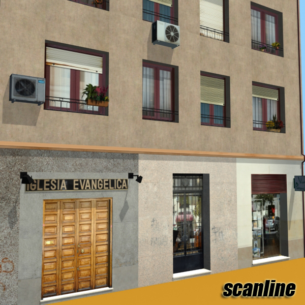 Building Collection 41-50 Low-poly 3D model_42