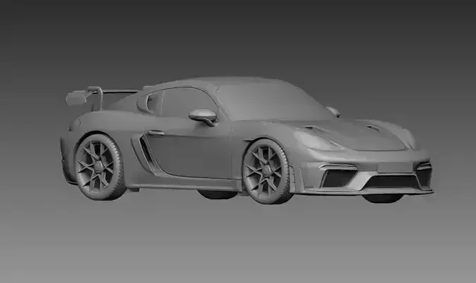 PORSCHE 718 CAYMAN GT4 3D PRINT MODEL
