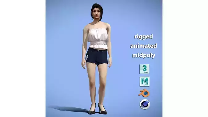 Casual Girl standing