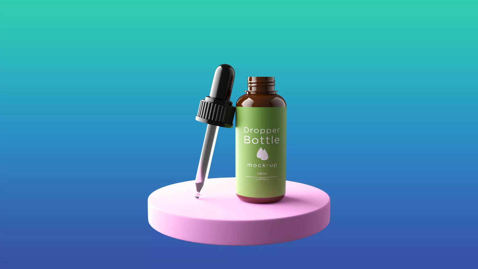 Premium-Quality Highly Detailed Dropper Bottle 3D Model 3D model