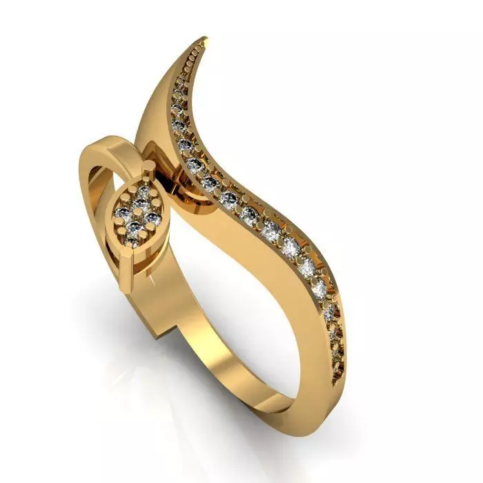 daimond ring Free 3D print model