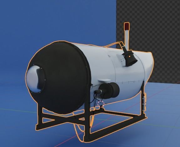 Ocean Gate Titan Submarine 3D model_5