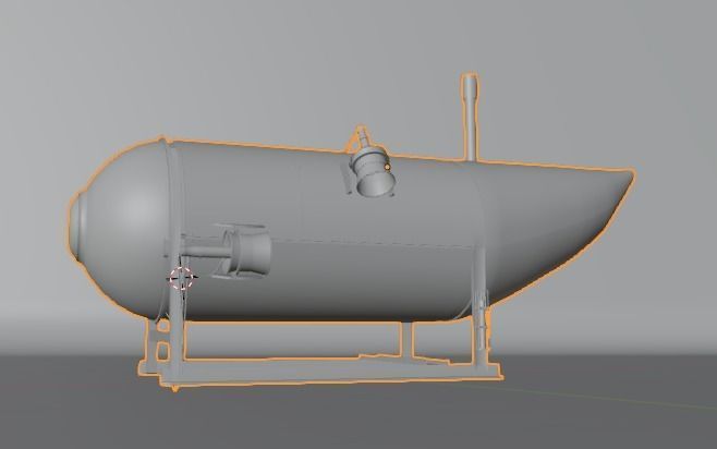 Ocean Gate Titan Submarine 3D model_3