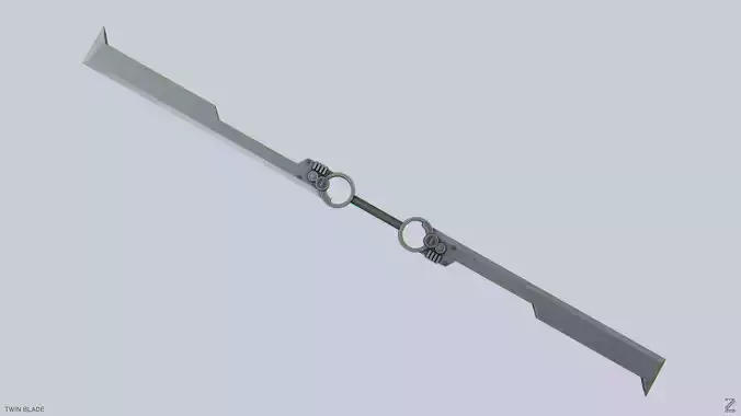 Twinblade Low-poly 3D model