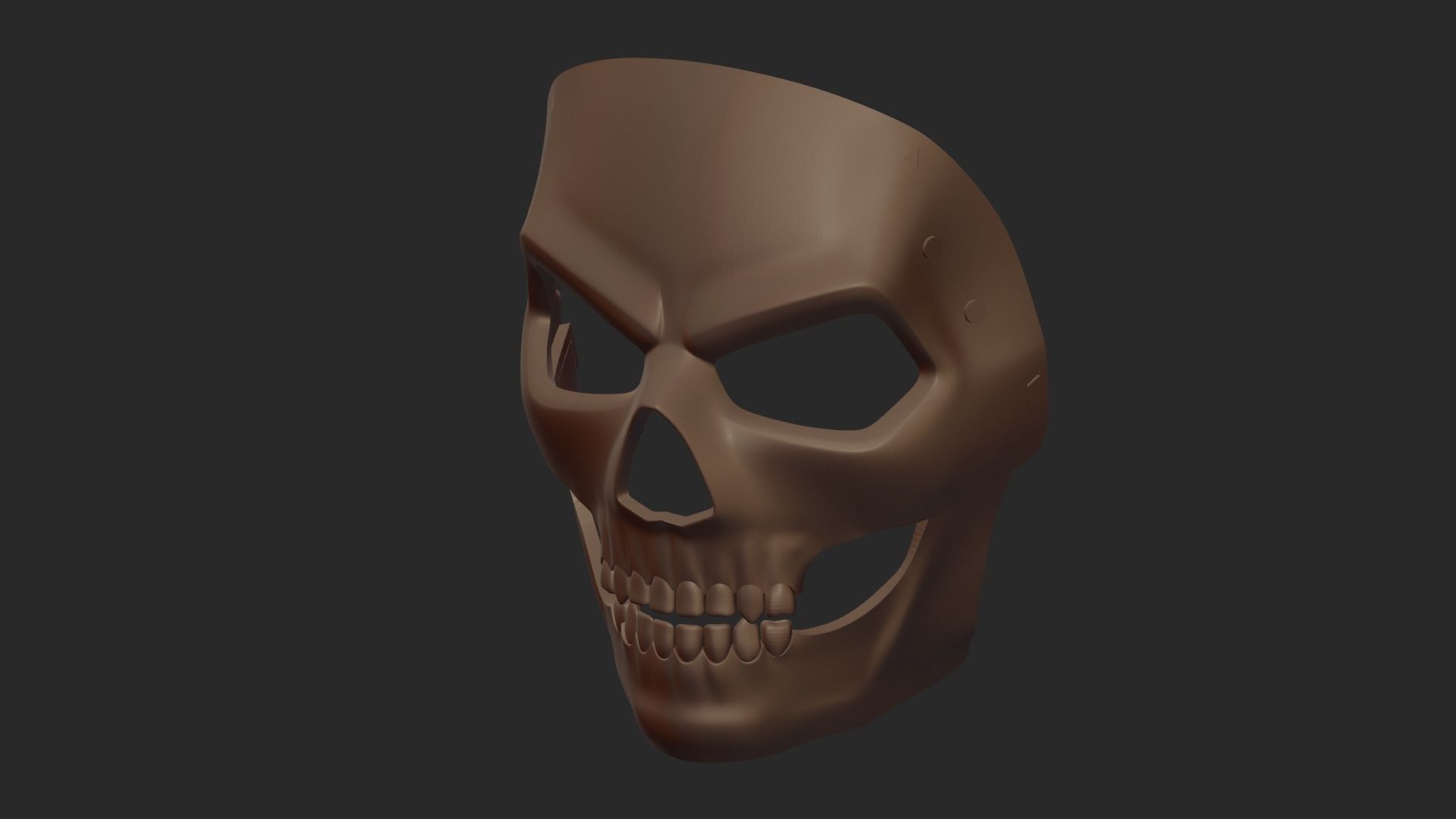 NEW PRINTABLE COD GHOST MASK STL 3D print model_1