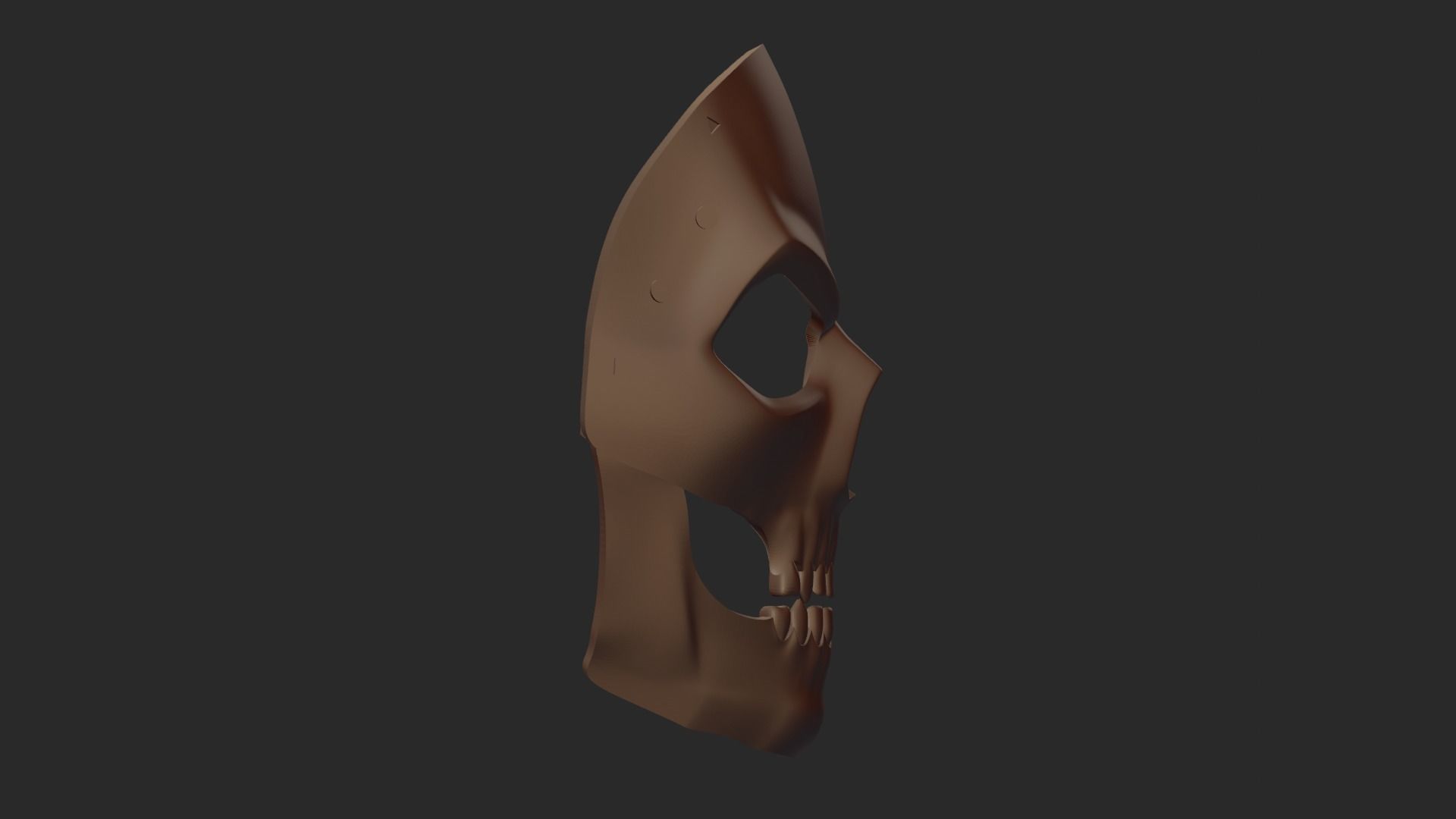 NEW PRINTABLE COD GHOST MASK STL 3D print model_3