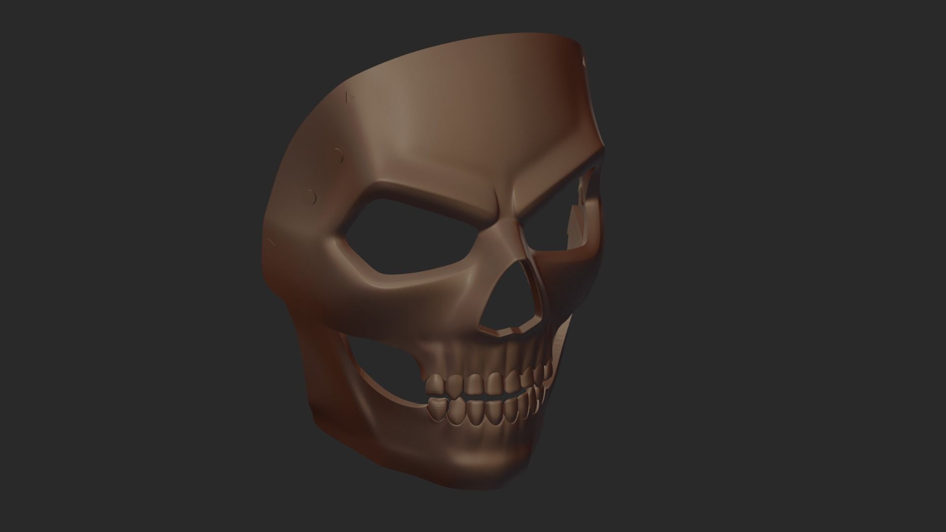 NEW PRINTABLE COD GHOST MASK STL 3D print model_2