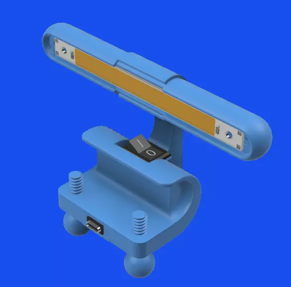 PC monitor light 3D print model_0