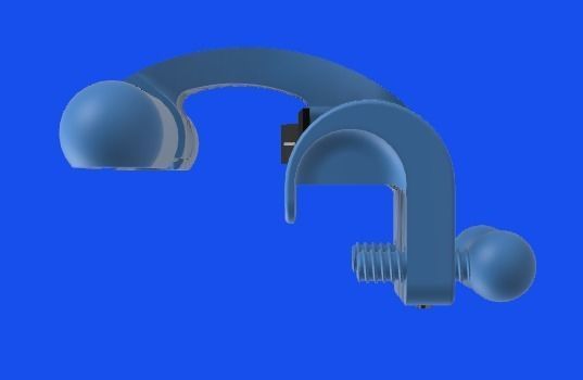 PC monitor light 3D print model_3