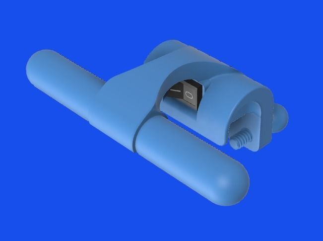 PC monitor light 3D print model_1