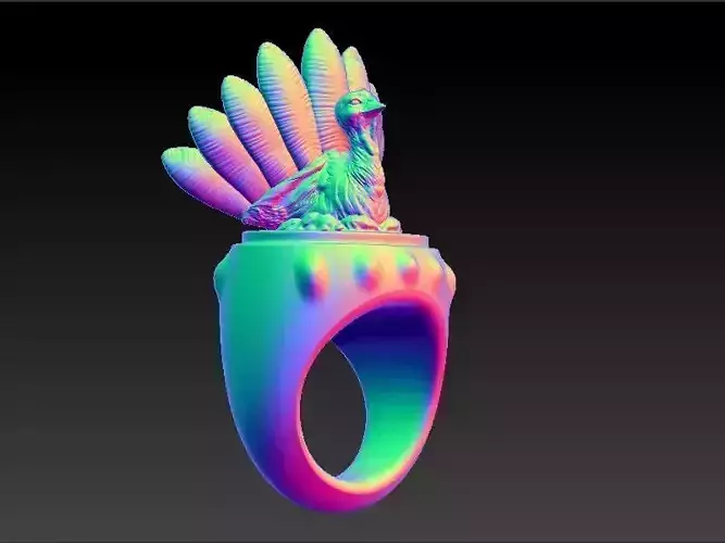 Thanksgiving Turkey Ring 3D print model