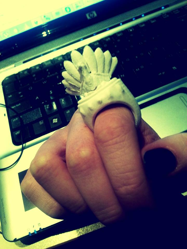 Thanksgiving Turkey Ring 3D print model_1