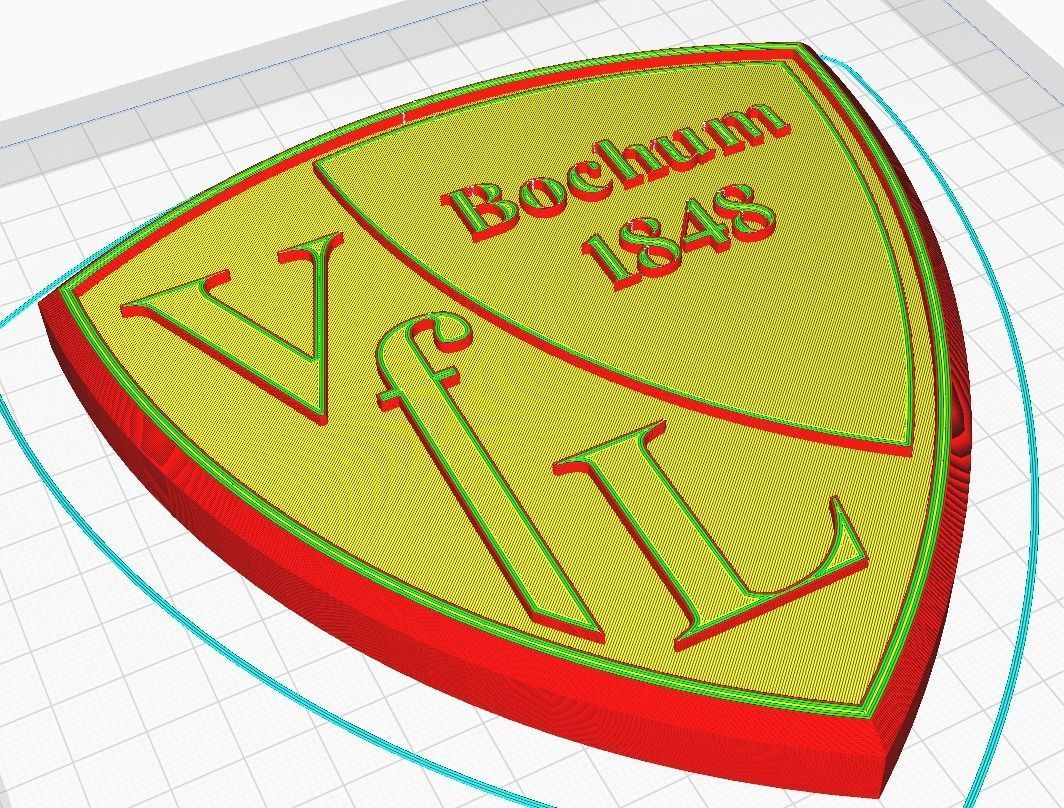 VFL Bochum Wall Sign 3D print model_9