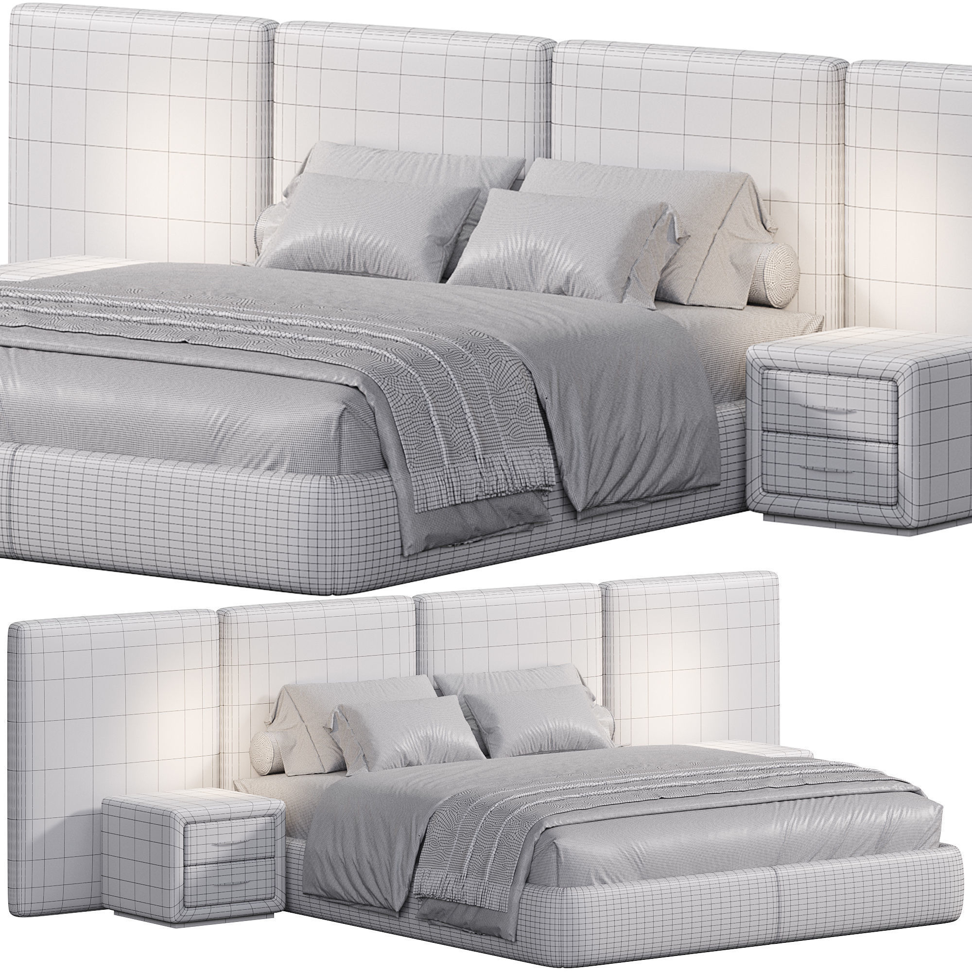 Legend Wing Bed 3D model_5