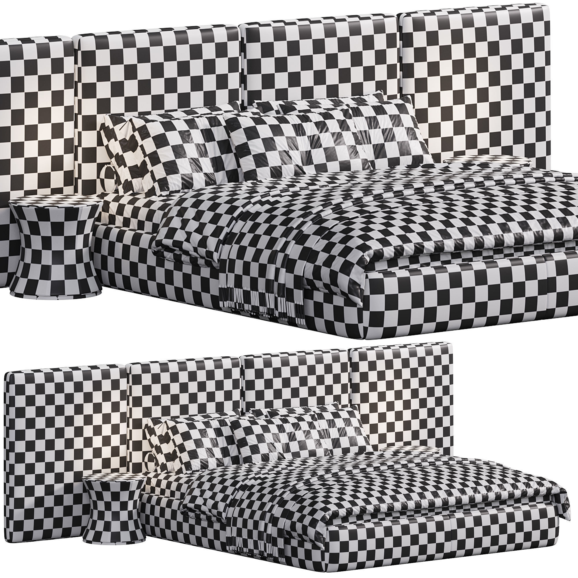 Legend Wing Bed 3D model_6