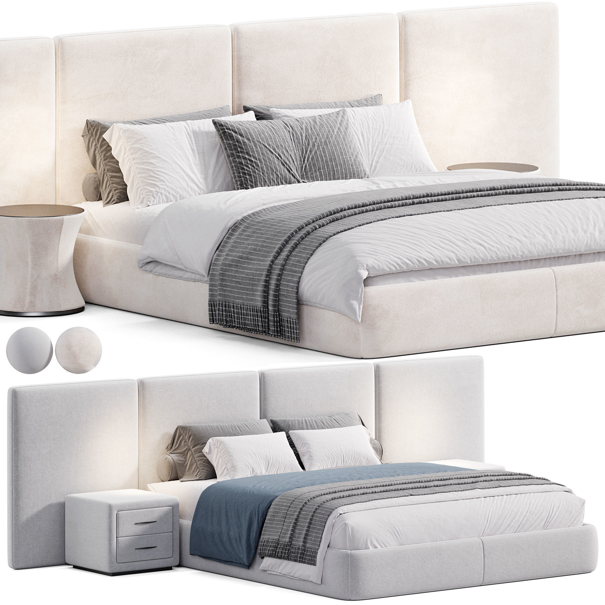 Legend Wing Bed 3D model_1