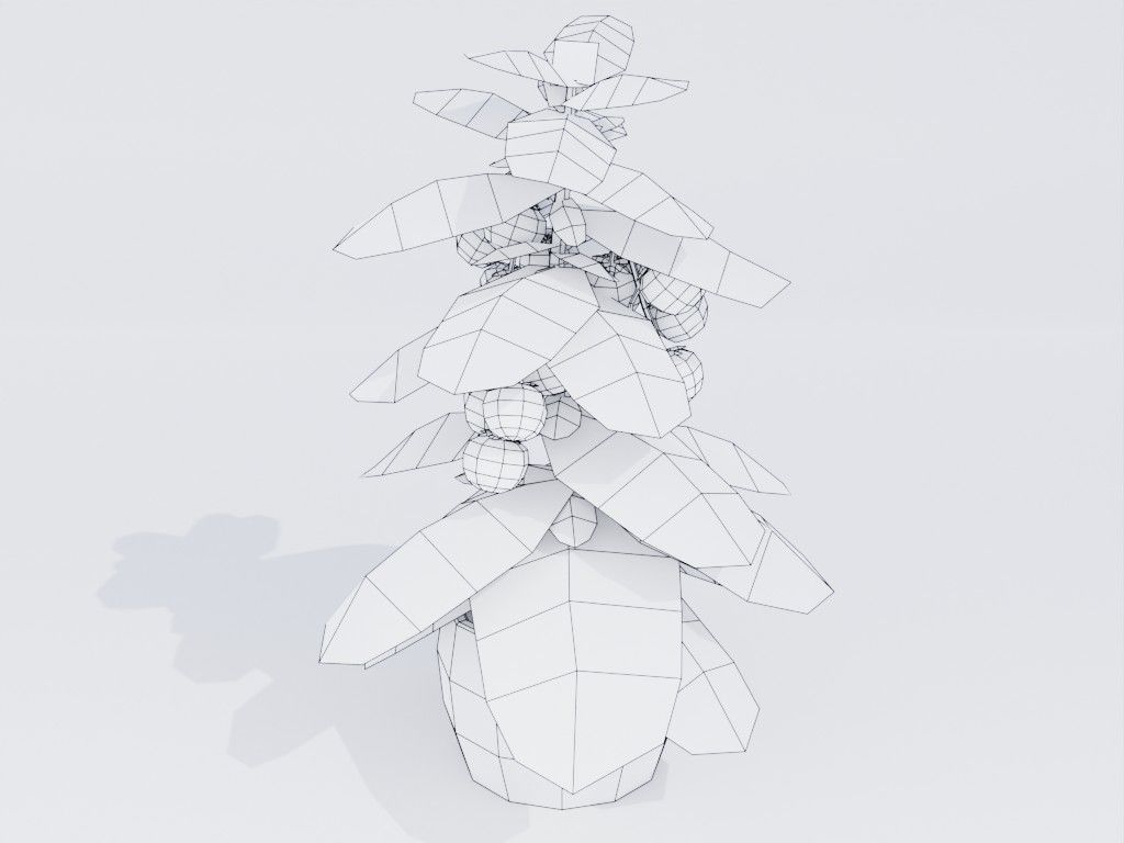 Low poly hand-painted tomatoes set Low-poly 3D model_11