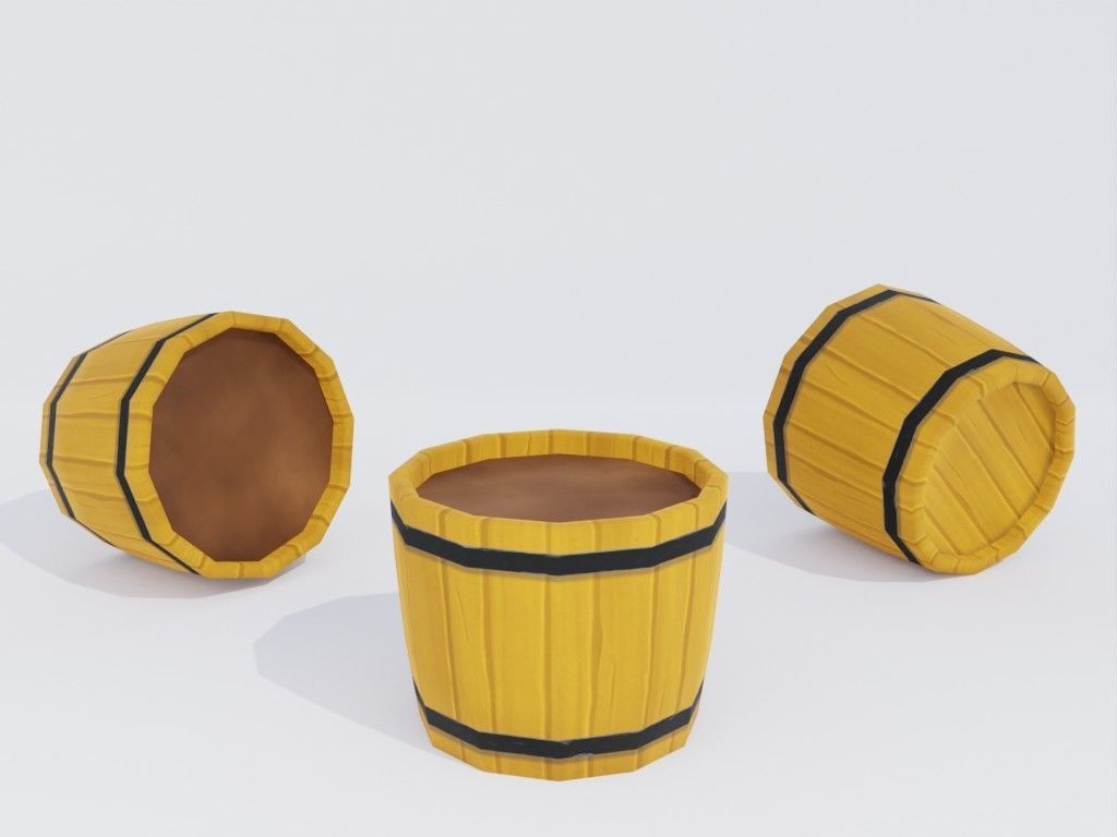 Low poly hand-painted tomatoes set Low-poly 3D model_14