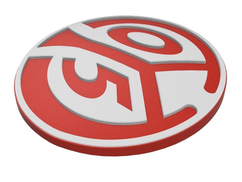 Mainz 05 Wall Sign 3D print model_3